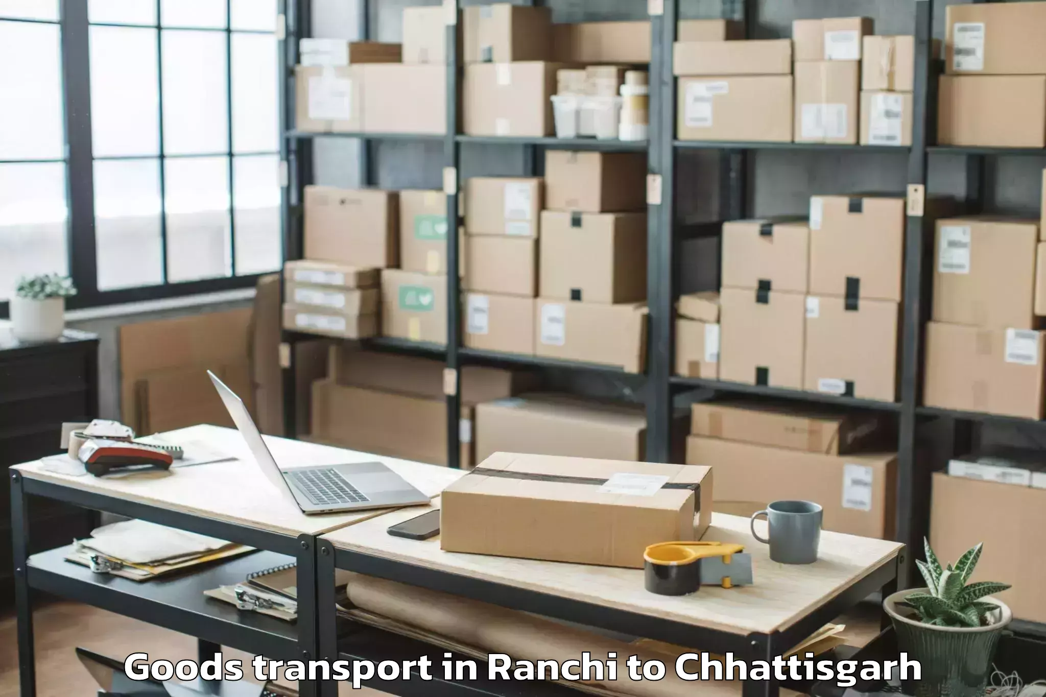 Affordable Ranchi to Pithora Goods Transport